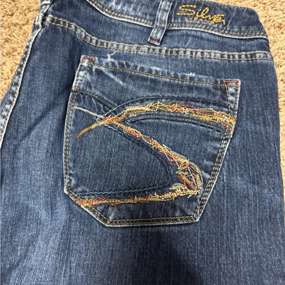 Silver Akio Flood Blue Women's Jeans - Picture 3 of 6